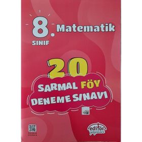 8. Sınıf Matematik 20 Sarmal Föy Deneme Sınavı Editör Yayınevi