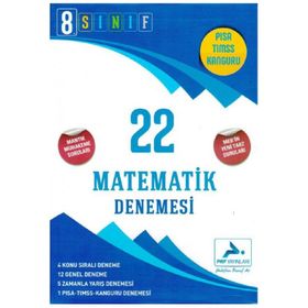 8. Sınıf Matematik 22 Denemesi Paraf Yayınları