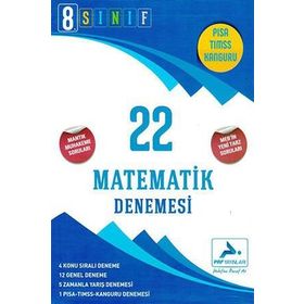8. Sınıf Matematik 22 Denemesi Paraf Yayınları