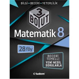 8. Sınıf Matematik 3 Boyut Soru Bankası Tudem Yayınları
