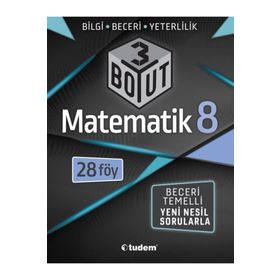 8. Sınıf Matematik 3 Boyut Soru Bankası Tudem Yayınları