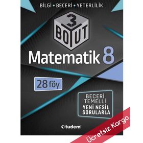 8. Sınıf Matematik 3 Boyut Soru Bankası Tudem Yayınları