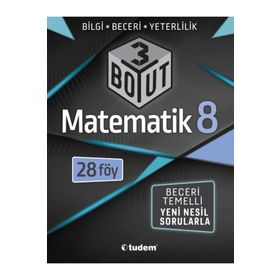 8. Sınıf Matematik 3 Boyut Yeni Nesil Sorularla-Tudem Yayınları