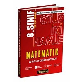 8. Sınıf Matematik 32 Hamle Haftalık Kazanım Denemeleri - Startfen Yayınları