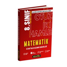 8. Sınıf Matematik 32 Hamle Haftalık Kazanım Denemeleri - Startfen Yayınları