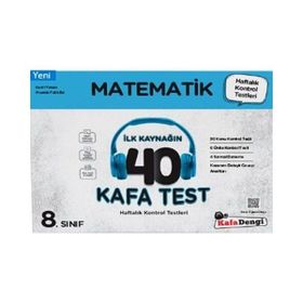 8. Sınıf Matematik 40 Kafa Test-Kafa Dengi Yayınları