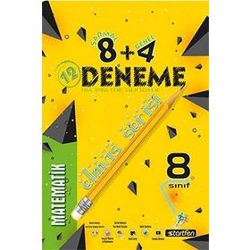 8. Sınıf Matematik 8+4 Deneme Elmas Serisi-Startfen Yayınları