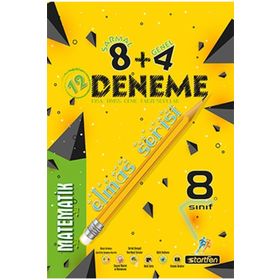 8. Sınıf Matematik 8+4 Deneme Elmas Serisi-Startfen Yayınları