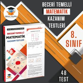 8. Sınıf Matematik Beceri Temelli Kazanım Testleri Zeka Küpü Yayınları