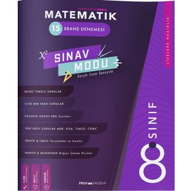 8. Sınıf Matematik Branş Denemesi Pruva Akademi Yayınları