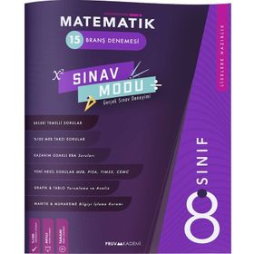 8. Sınıf Matematik Branş Denemesi Pruva Akademi Yayınları