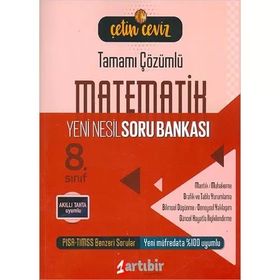 8. Sınıf Matematik Çetin Ceviz Yeni Nesil Soru Bankası Artıbir Yayınları