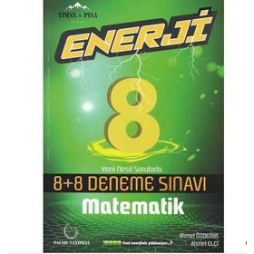 8. Sınıf Matematik Enerji 8+8 Deneme Sınavı Palme Yayınları