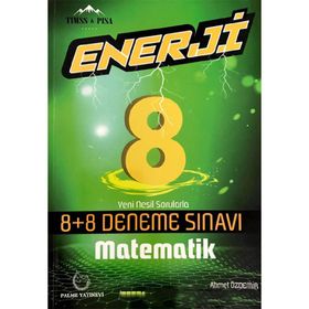 8. Sınıf Matematik Enerji 8+8 Deneme Sınavı Palme Yayınları