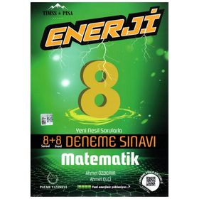 8. Sınıf Matematik Enerji 8+8 Deneme Sınavı Palme Yayınları