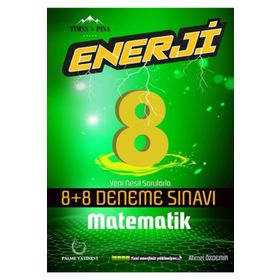 8. Sınıf Matematik Enerji 8+8 Deneme Sınavı Palme Yayınları