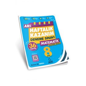 8. Sınıf Matematik Haftalık Kazanım Denemeleri Arı Yayınları
