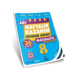 8. Sınıf Matematik Haftalık Kazanım Denemeleri Arı Yayınları