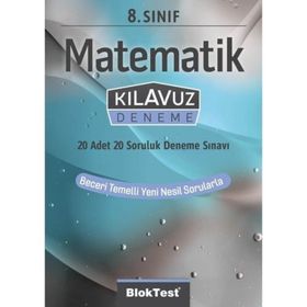 8. Sınıf Matematik Kılavuz Deneme-Bloktest Yayınları