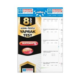 8.Sınıf Matematik Konu Özetli Yaprak Test Evrensel İletişim Yayınları