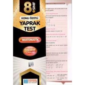 8.Sınıf Matematik Konu Özetli Yaprak Test Evrensel İletişim Yayınları