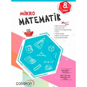 8. Sınıf Matematik Mikro Defter Çalışkan Yayınları