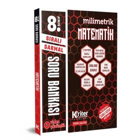 8. Sınıf Matematik Milimetrik Soru Bankası-Kriter Akademi Yayınları