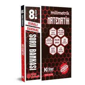 8. Sınıf Matematik Milimetrik Soru Bankası-Kriter Akademi Yayınları
