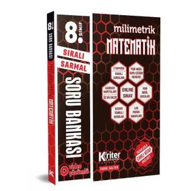 8. Sınıf Matematik Milimetrik Soru Bankası-Kriter Akademi Yayınları