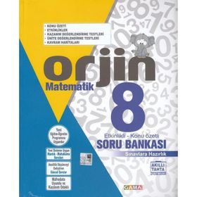 8. Sınıf Matematik Orjin Konu Özetli Soru Bankası Gama Yayınları