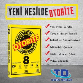 8.Sınıf Matematik Otorite Soru Bankası-Tandem Yayınları