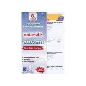 8. Sınıf Matematik Yaprak Test Bulut Eğitim ve Kültür Yayınları