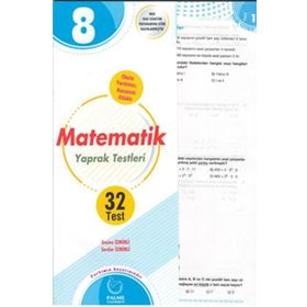 8. Sınıf Matematik Yaprak Test Palme Yayınları