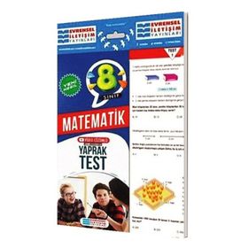 8. Sınıf Matematik Yeni Nesil Video Çözümlü Yaprak Test-Evrensel İletişim