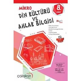 8. Sınıf Mikro Defter Din Kültürü ve Ahlak Bilgisi - Çalışkan Yayınları