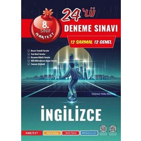 8. Sınıf Mod İngilizce 24 Deneme Sınavı Nartest Yayınevi