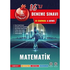 8. Sınıf Mod Matematik 16 Deneme Sınavı Nartest Yayınevi