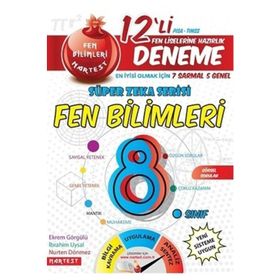 8. Sınıf Nar Efsane Fen Bilimleri 12 Deneme Sınavı 7 Sarmal 5 Genel-Nartest Yayınları