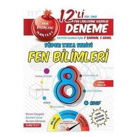 8. Sınıf Nar Efsane Fen Bilimleri 12 Deneme Sınavı 7 Sarmal 5 Genel-Nartest Yayınları