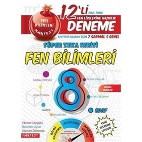 8. Sınıf Nar Efsane Fen Bilimleri 12 Deneme Sınavı 7 Sarmal 5 Genel-Nartest Yayınları