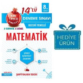 8. Sınıf Nar Tanesi Matematik 14 Deneme Nartest Yayınevi