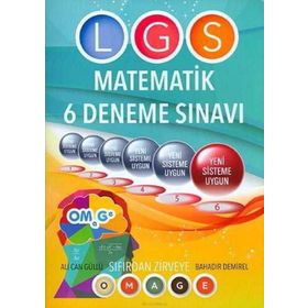 8. Sınıf Omage Matematik 6 Deneme Sınavı - Omage Yayınları