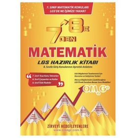 8. Sınıf Omega 7 Den 8 E Matematik Lgs Hazırlık Kitabı-Nartest Yayınları