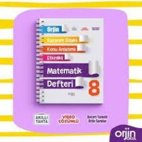 8. Sınıf Orjin Matematik Defteri Kurmay Yayınları