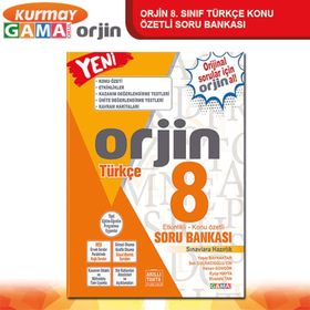8. Sınıf Orjin Türkçe Konu Özetli Soru Bankası Gama Yayınları