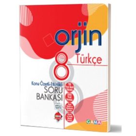 8. Sınıf Orjin Türkçe Konu Özetli Soru Bankası Gama Yayınları