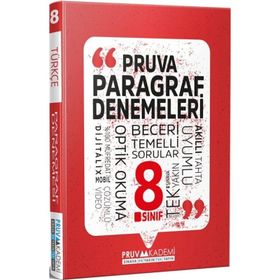 8. Sınıf Paragraf Deneme Pruva Akademi Yayınları