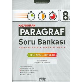 8. Sınıf Paragraf Soru Bankası Rota Yayınları