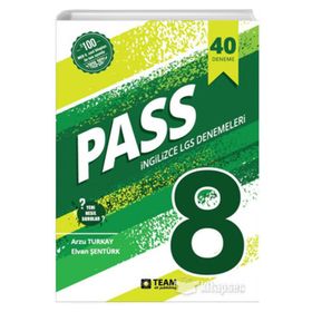 8.Sınıf PASS İngilizce LGS Deneme Sınavı Yeni Nesil Sorular Team Elt Publishing