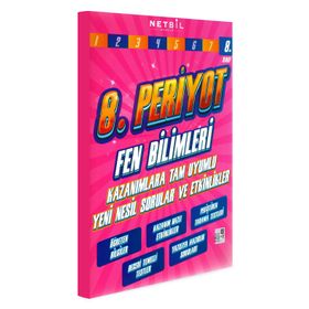 8. Sınıf Periyot Fen Bilimleri Etkinlikli Soru Bankası-Netbil Yayınları